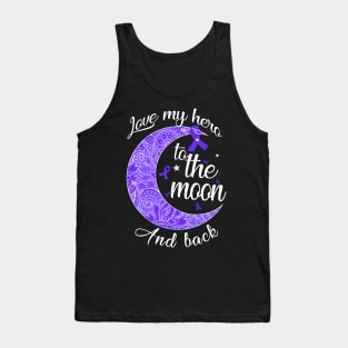 love esophageal cancer to the moon Tank Top